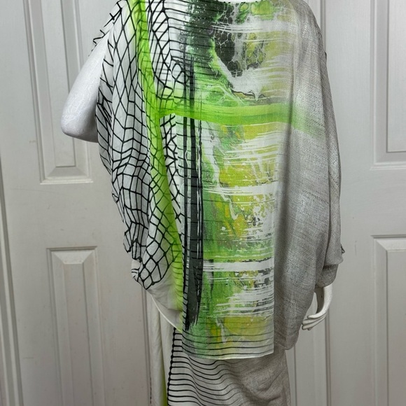 VERDA Stylish Green and Black Women's Dress Size 52. D33 - Picture 5 of 17